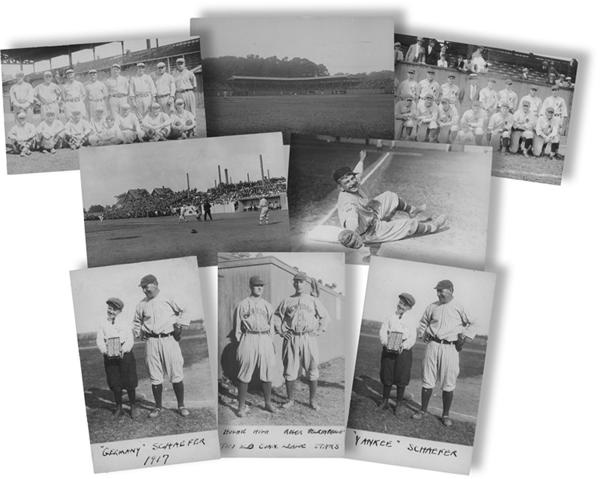 Dead Ball Era - 1910s REAL PHOTO BASEBALL POSTCARDS
Eight Real Photo Postcards, 1920s