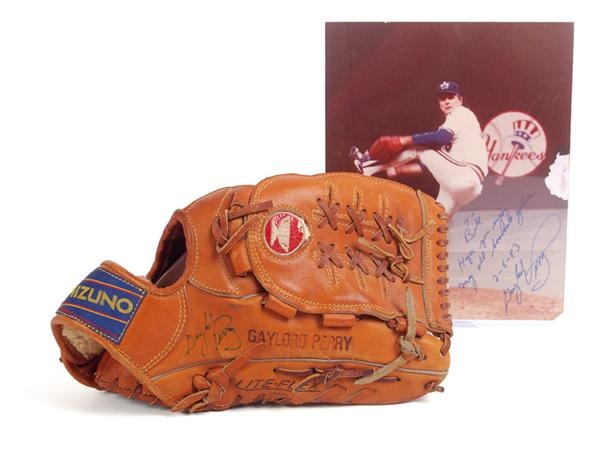 - 1980’s Gaylord Perry Game Used Glove