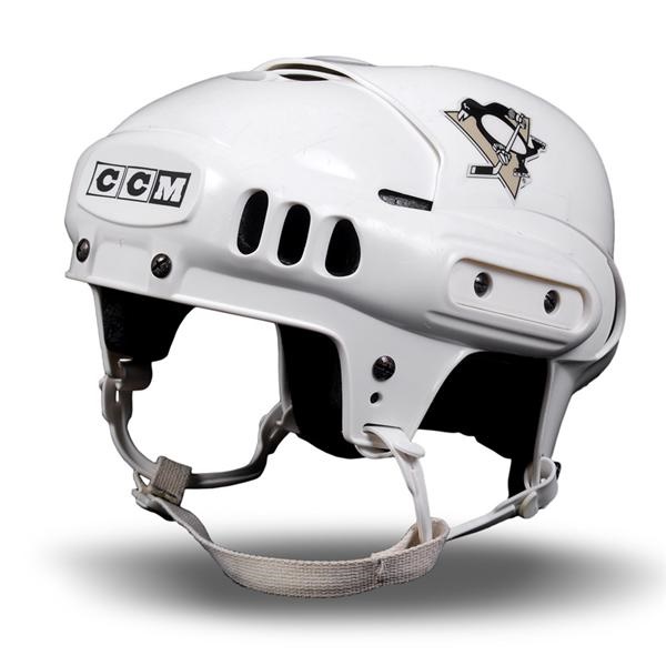 Hockey Equipment - 2005-06 Mario Lemieux Pittsburgh Penguins Photo-Matched Game Worn Helmet