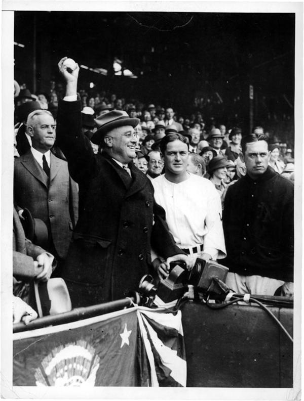 - 1920-1961 PRESIDENTIAL 1ST PITCHES
FDR through JFK,  1920s-1960s