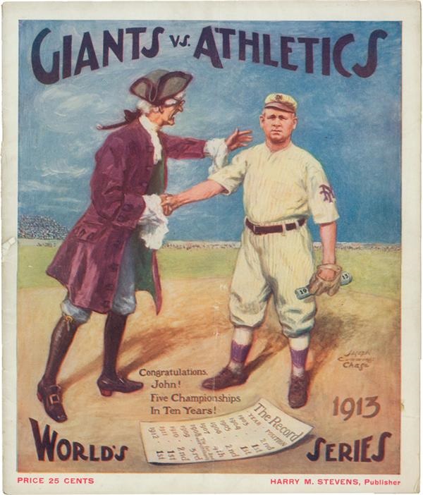 - 1913 Giants vs Athletics World Series Program