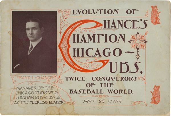 Ernie Davis - 1909 Chicago Cubs Yearbook