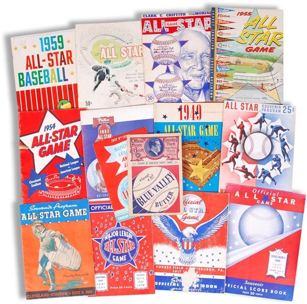 - 1933-1998 Baseball All-Star Game Program Collection (46)