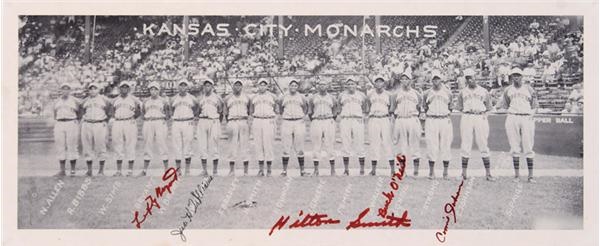 - Kansas City Monarchs Team Photo Signed by Hilton Smith