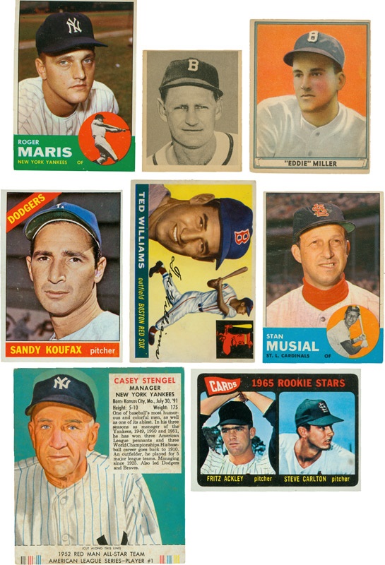 - 1941-1966 Baseball Card Shoebox Collection (800+)