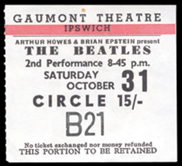October 31, 1964 Ticket