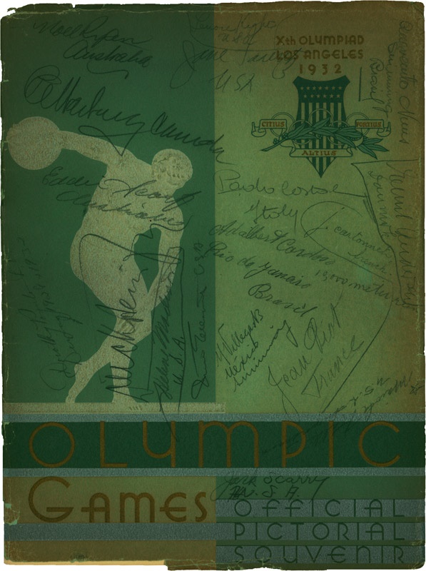 - 1932 United States Olympics Signed Program