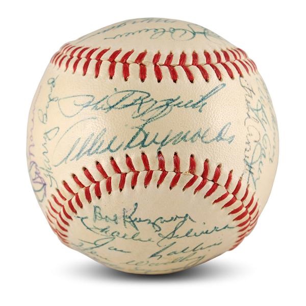 NY Yankees, Giants & Mets - 1954 New York Yankees Team Signed Baseball