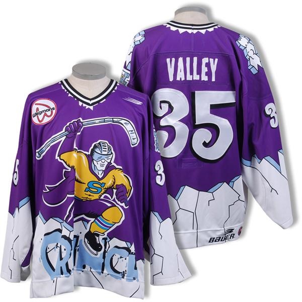 1998-99 Mike Valley Syracuse Crunch AHL Game Worn Jersey