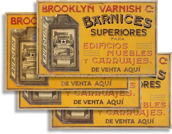 - Early Brooklyn Varnish Tin Advertising Signs with Brooklyn Bridge (4)