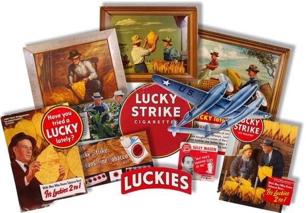 - Vintage Lucky Strike Advertising Sign Collection (22)