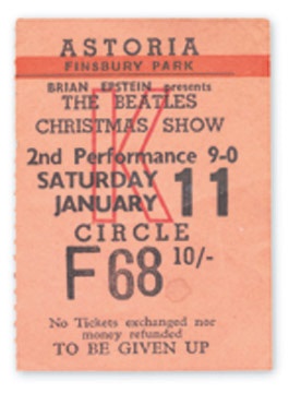 January 11. 1964 Ticket