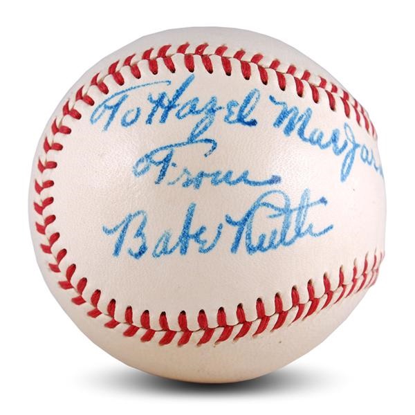 Babe Ruth - Babe Ruth Signed Baseball