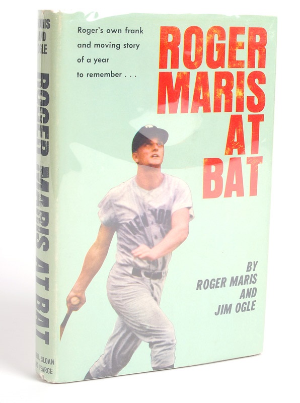 Mantle and Maris - Roger Maris Signed 1st Edition Book “Roger Maris at Bat”