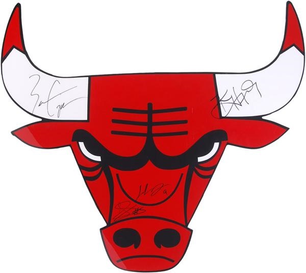- Large Chicago Bulls Logo That Hung In The United Center