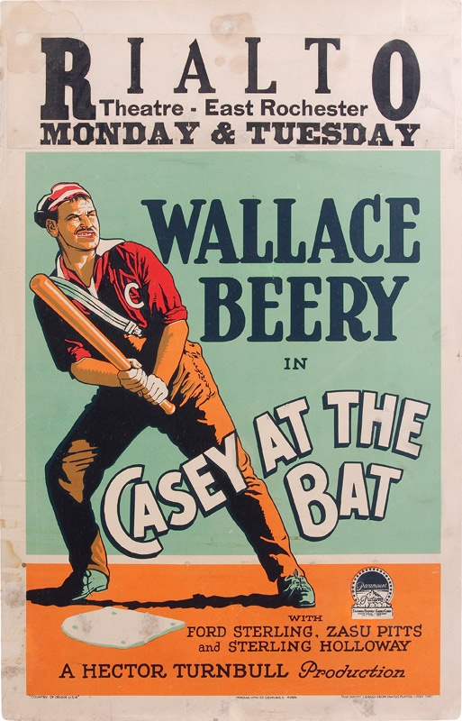 Ernie Davis - Original “Casey At The Bat” Movie Poster