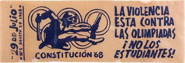 - 1968 Mexico City Olympic Protest Poster