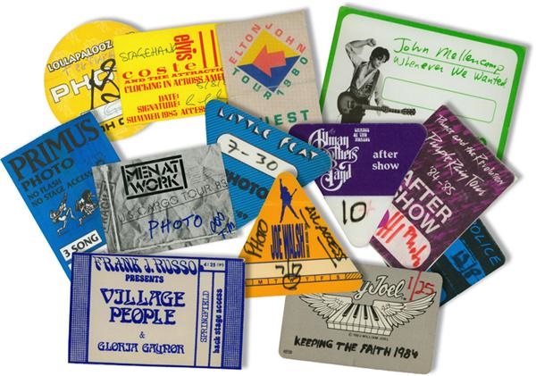 - 1970’s-1990’s Rock n Roll Backstage Passes (50)