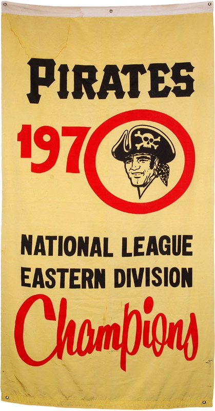 Clemente and Pittsburgh Pirates - 1970 Pittsburgh Pirates National League-Eastern Division Champions Banner