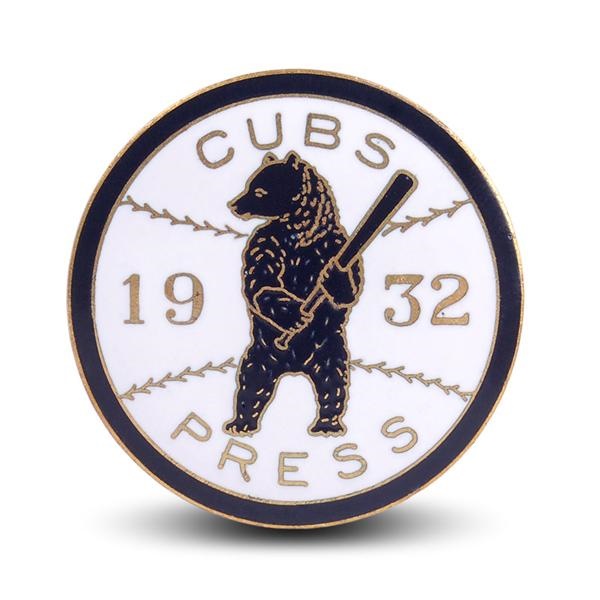 Ernie Davis - Mint 1932 Chicago Cubs World Series Press Pin