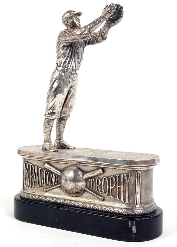 - 1920’s Spalding Figural Baseball Trophy