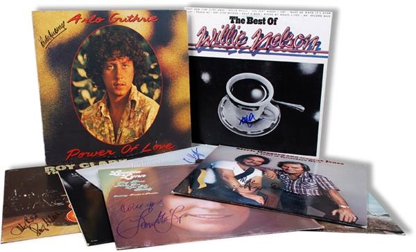 - Signed Country and Folk Album Covers (15)