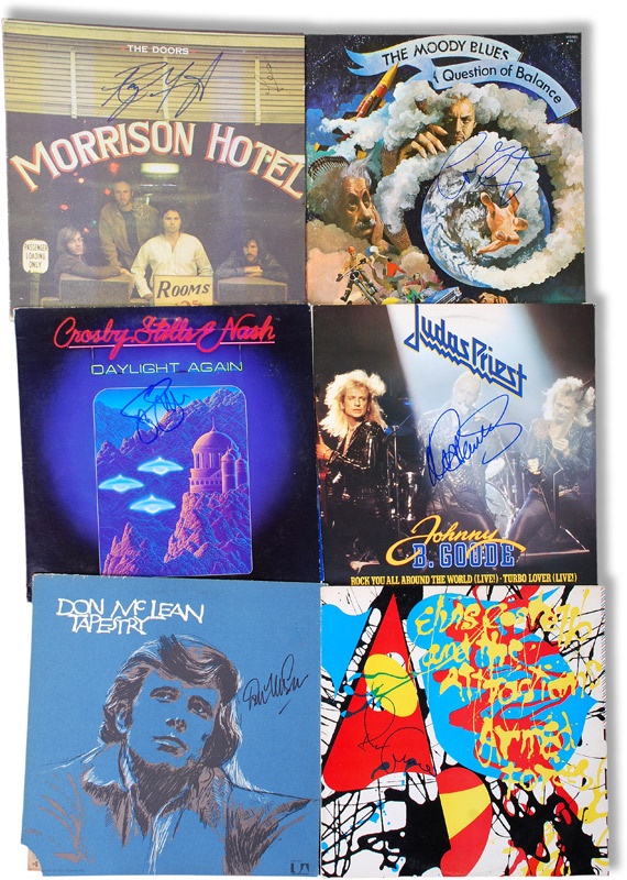 - Signed Rock n Roll Album Covers (17)
