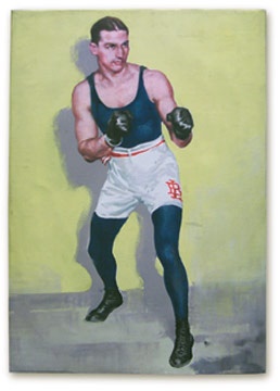 Boxing Art - Ring Mundial Original Art- Benny Leonard