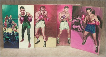 Boxing Art - Ring Mundial Original Art- The Golden Age (4)