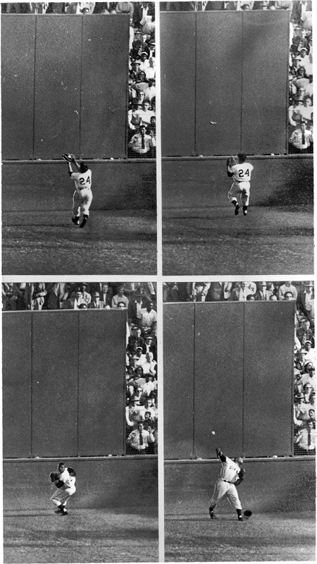 - WILLIE MAYS (B. 1931)<br>The Catch, 1954