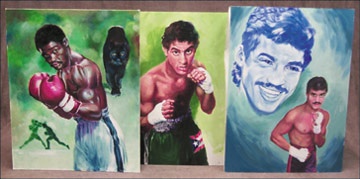 Boxing Art - Ring Mundial Original Art- The Modern Champion (3)