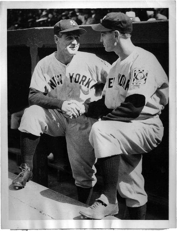 Babe Ruth and Lou Gehrig - LOU GEHRIG (1903-1941)<br>Changing of the Guard, 1939