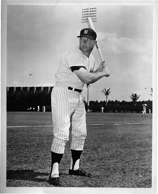Mantle - MICKEY MANTLE (1931-1995)<br>by Bob Olen, 1950s