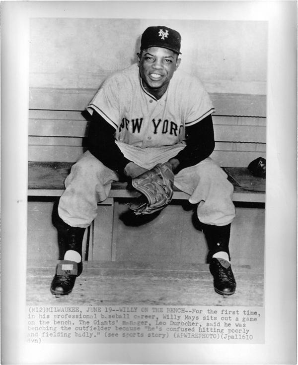 - WILLIE MAYS (B. 1931)<br>Time Out, 1951