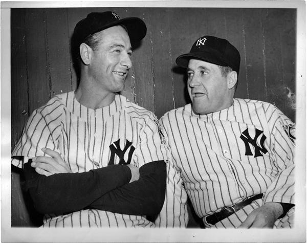 Babe Ruth and Lou Gehrig - LOU GEHRIG (1903-1941)<br>Mayo Clinic, 1939