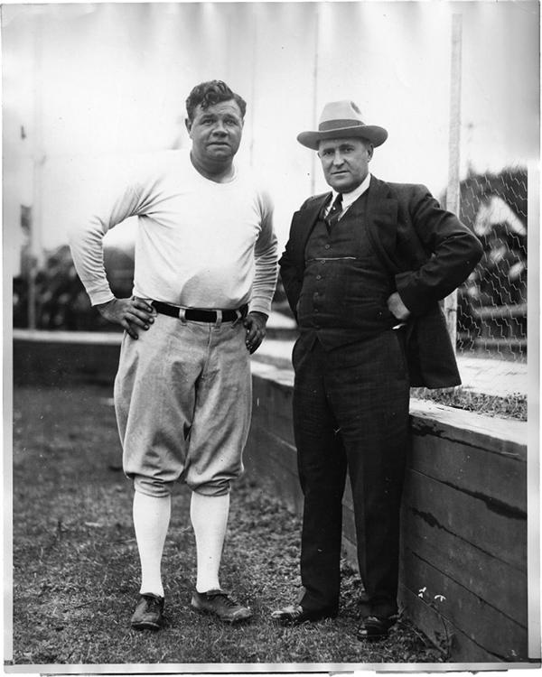 Babe Ruth and Lou Gehrig - BABE RUTH (1895-1948)<br>Manager & Slugger, 1931