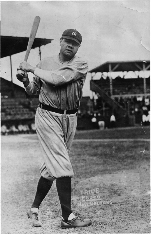 - BABE RUTH (1895-1948)<br>by Trice Photo, 1923