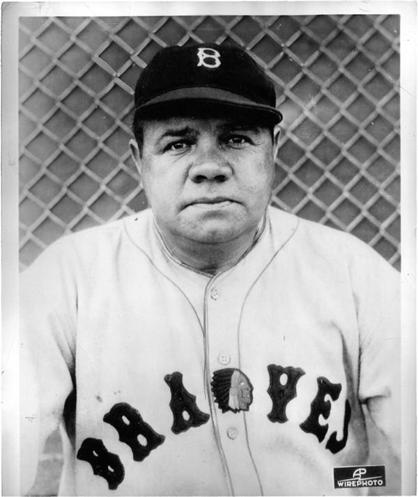 - BABE RUTH (1895-1948)<br>Boston Braves, 1935