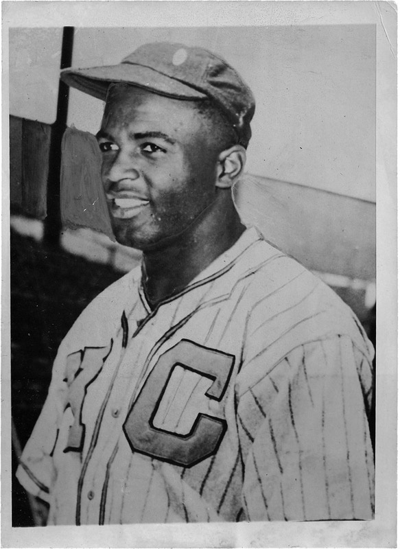 Negro Leagues - JACKIE ROBINSON (1919-1972)<br>Kansas City Monarch, 1945
