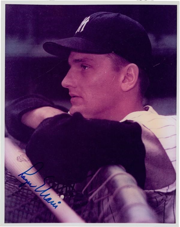 Mantle and Maris - Roger Maris Signed 8x10” Photograph