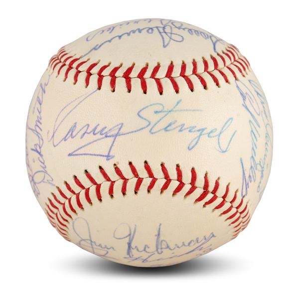 - 1963 New York Mets Team Signed Baseball (PSA 9-MINT)