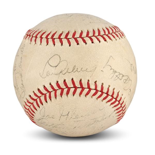 NY Yankees, Giants & Mets - 1936 World Champion New York Yankees Team Signed Baseball