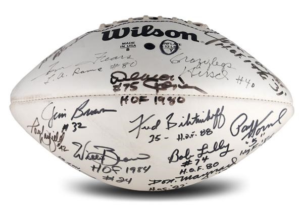 - Football Signed by Twenty-One Hall of Famers