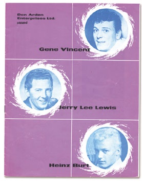 Concerts - Gene Vincent -Jerry Lee Lewis Concert Program