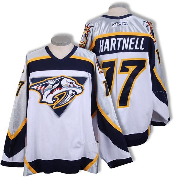 2001-02 Scott Hartnell Nashville Predators Game Worn Jersey