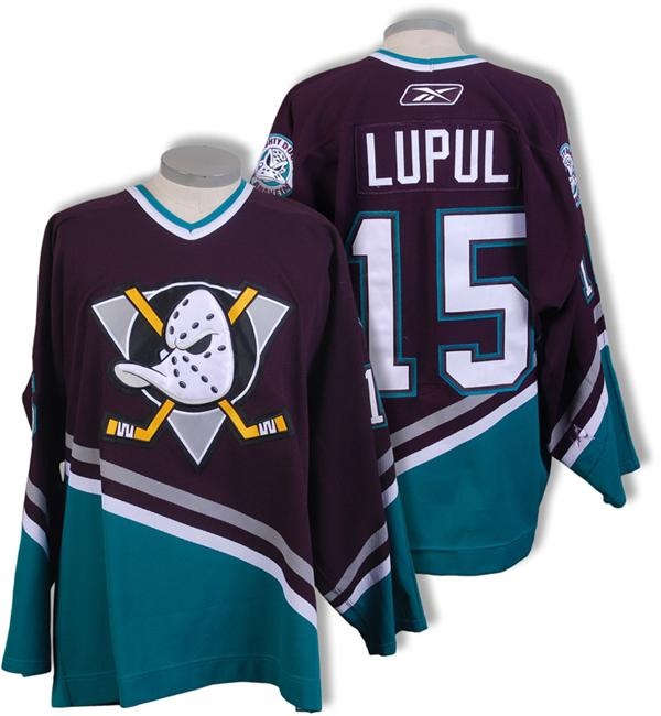 2005-06 Joffrey Lupul Mighty Ducks of Anaheim Photo-Matched Game Worn Jersey