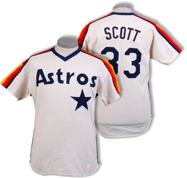 - 1980’s Mike Scott Houston Astros Game Used Jersey