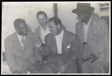 1947 Jackie Robinson & Joe Louis Photograph (5x7")