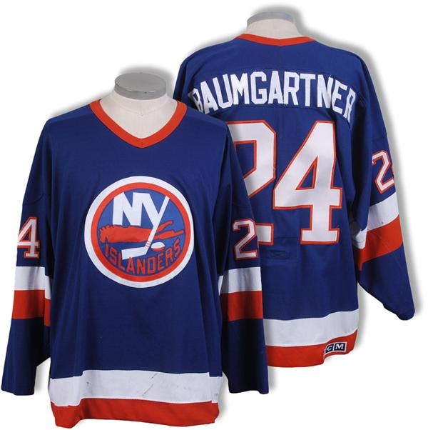 - 1989-90 Ken Baumgartner New York Islanders Game Worn Jersey