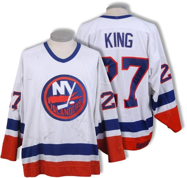 Hockey Equipment - 1993-94 Derek King New York Islanders Game Worn Jersey
